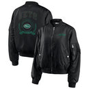New York Jets Jacket NFL Women's Black Bomber Jacket