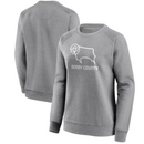 Derby County Women's Sweatshirt Football Mono Logo Grey Top