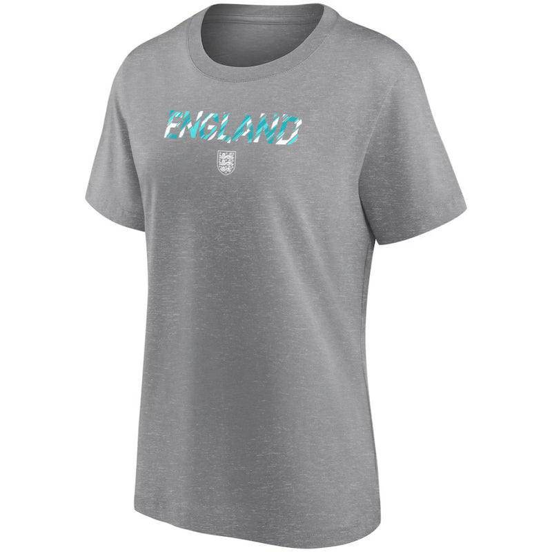 England Women's Football T-Shirt Fragment Wordmark Graphic Top