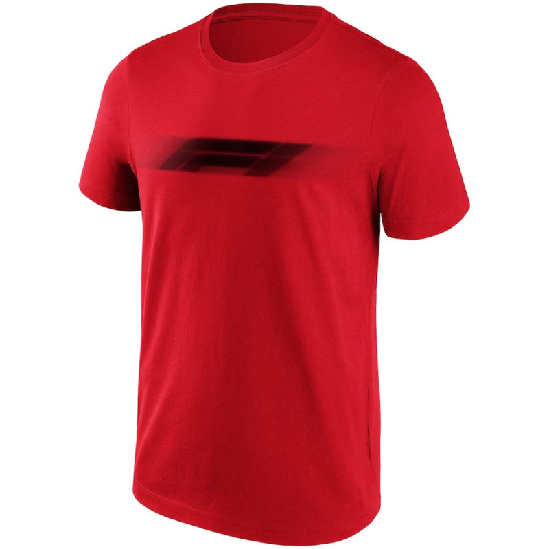 Formula 1 Men's T-Shirt F1 Motion Logo Graphic Red Top