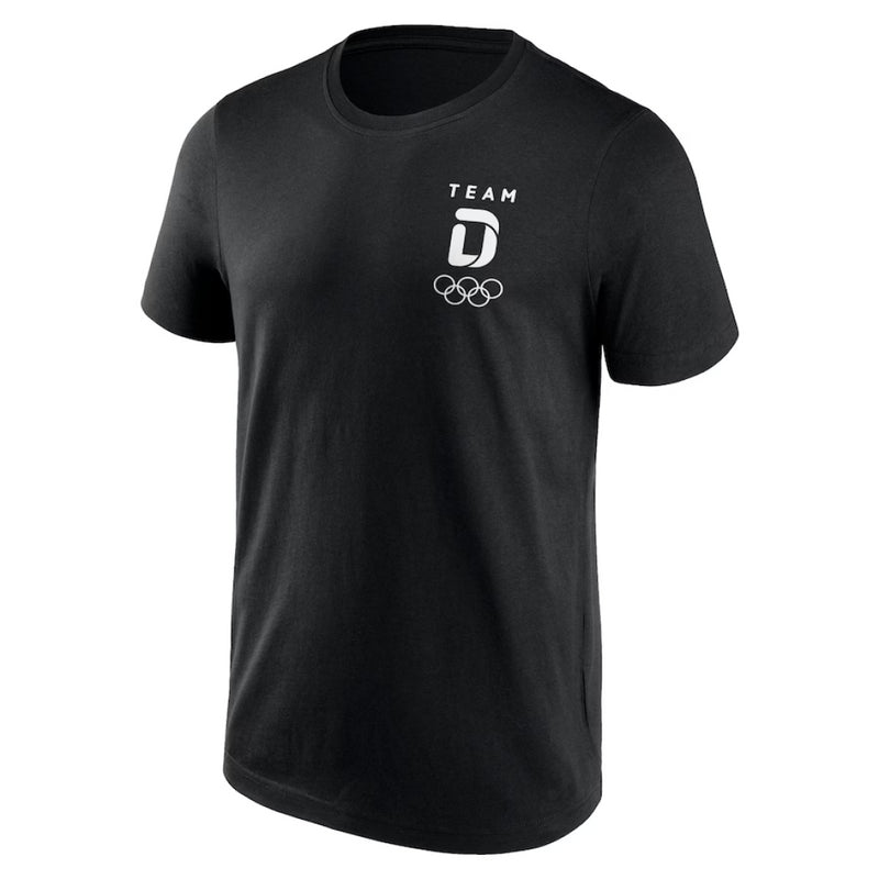 Paris Olympics Men's T-Shirt Team D Small Logo Black Top