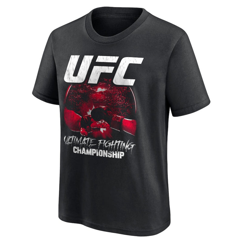 UFC Kid's Black T-Shirt Touch Gloves Top