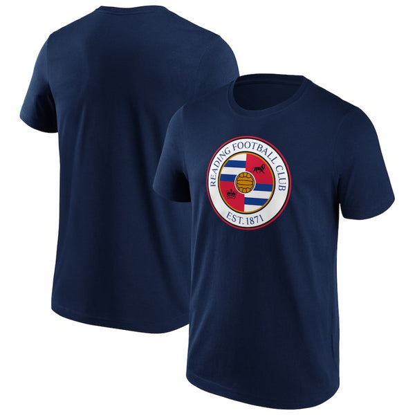 Reading Men's Navy T-Shirt Primary Logo Football Top