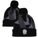 England Rugby Bobble Hat Umbro Black Pom-Pom Beanie Hat