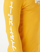 Fast & Furious T-Shirt Men's Japanese Logo LS Yellow Top