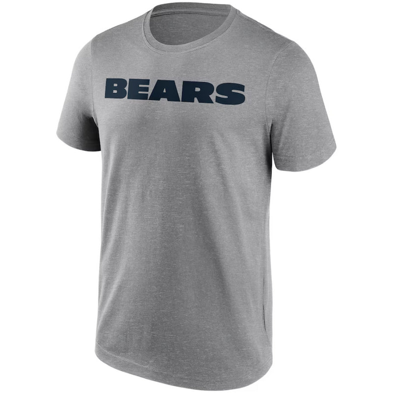 Chicago Bears Men's T-Shirt NFL Wordmark Grey Top