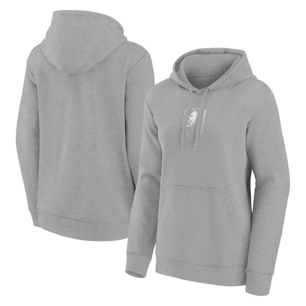 Aston Villa Women's Hoodie Football Grey Mono Logo Hoodie