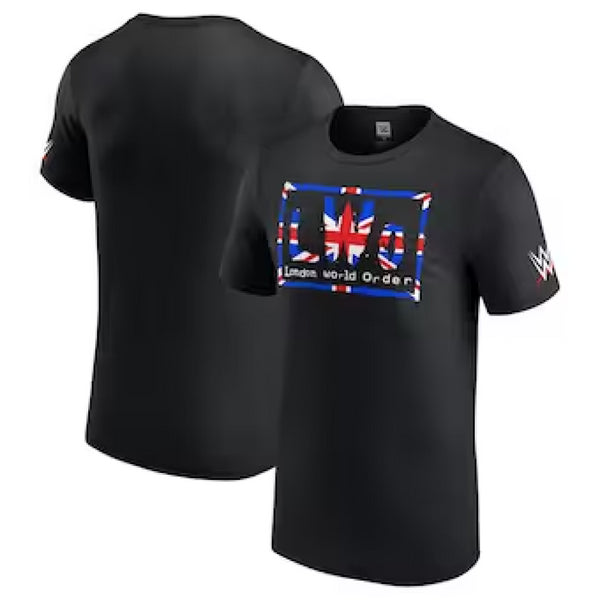 WWE Women's Black T-Shirt LWO London Graphic Top
