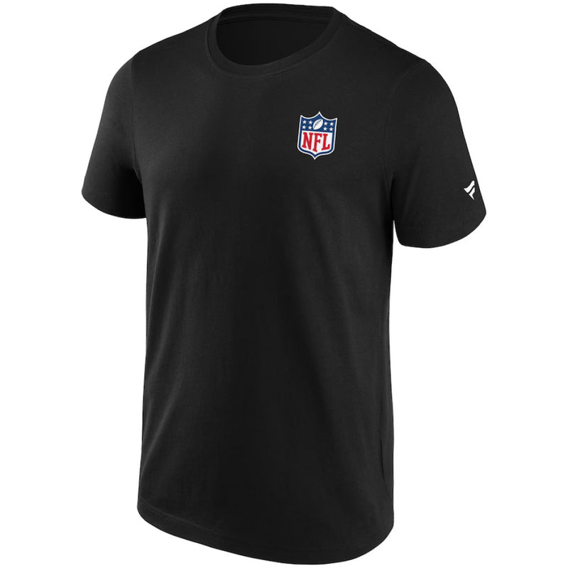 NFL Shield Logo T-Shirt Men's All Team Graphic Black Top