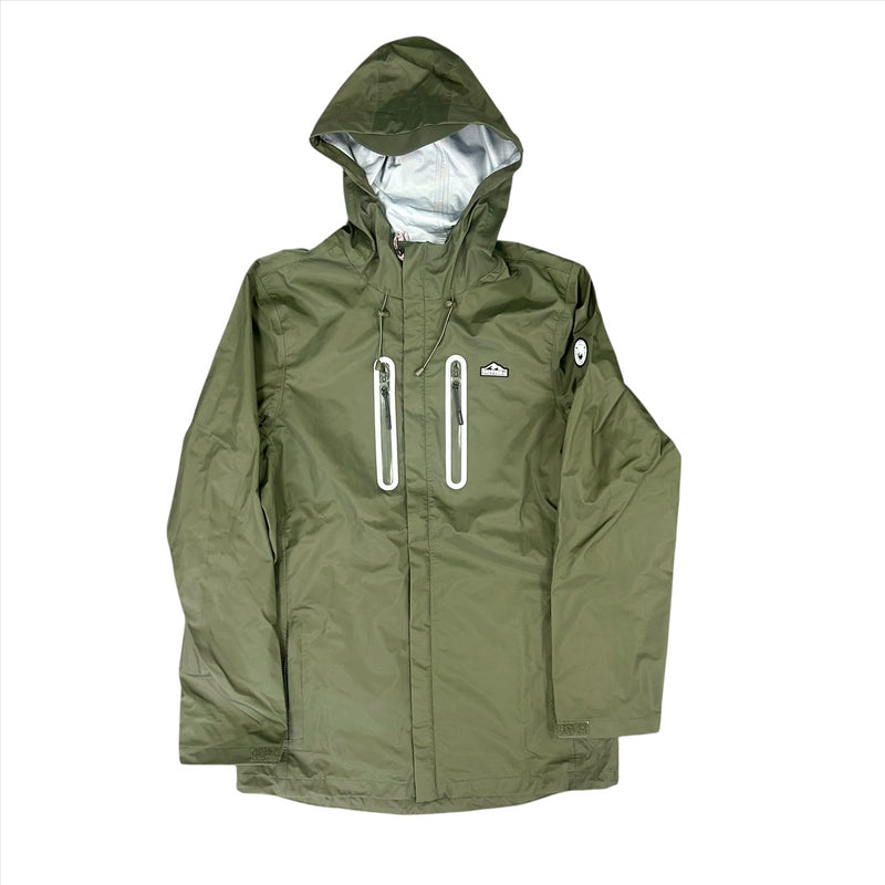 Snowdonia Men's Waterproof Jacket Khaki Tech Pocket Jacket
