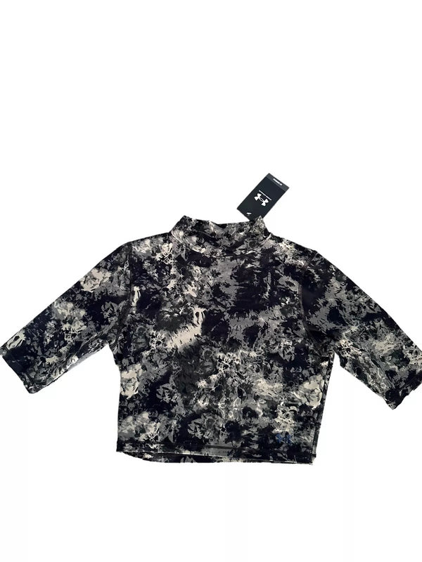Under Armour Camo T-Shirt Women's Gym Cropped Meridian Top