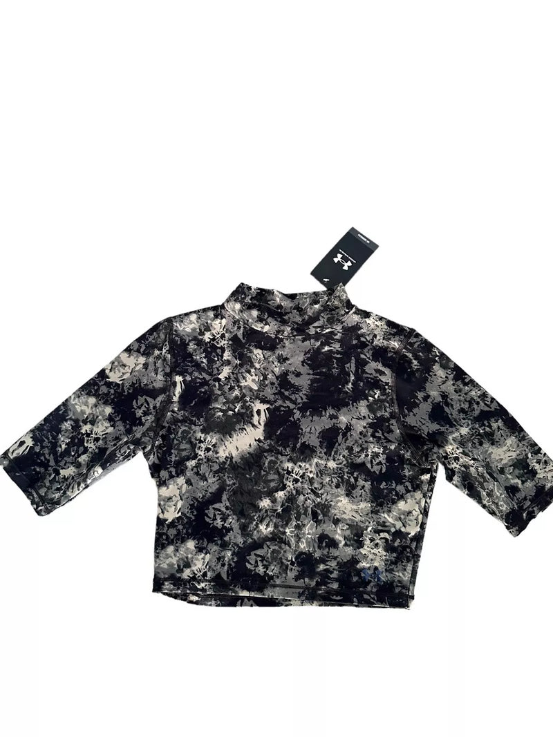 Under Armour Camo T-Shirt Women's Gym Cropped Meridian Top