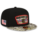 NFL Adult Fitted Cap New Era Black/Camo Salute To Service Hat