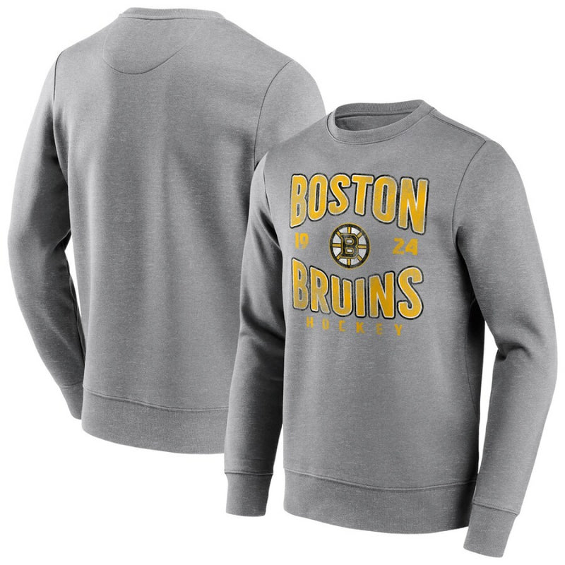 Boston Bruins Men's Sweatshirt NHL Wave Off Vintage Sweatshirt