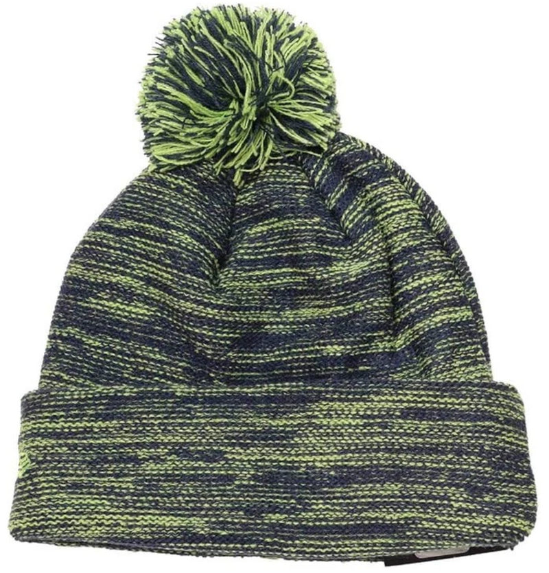 Seattle Seahawks Adult Beanie New Era Green/Blue Bobble Hat
