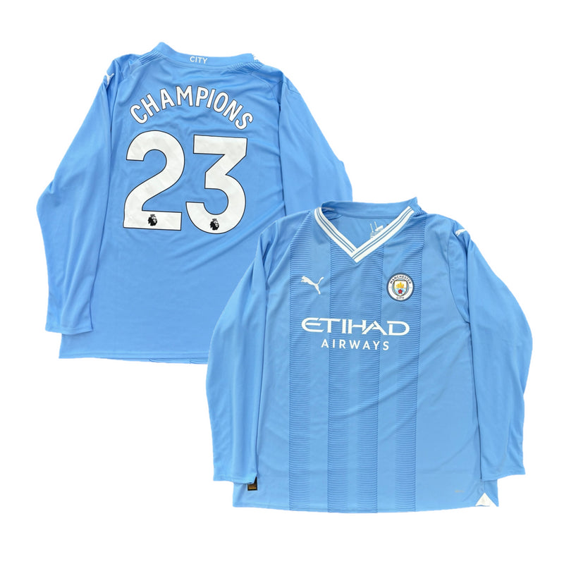 Manchester City Men's Shirt Puma Football Home Champions 23 Top