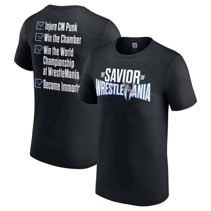 Drew Mcintyre WWE T-Shirt Men's The Saviour Of Wrestlemania Top