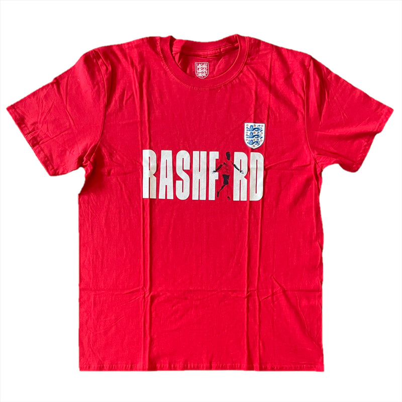 England Men's Football T-Shirt Rashford Graphic Top
