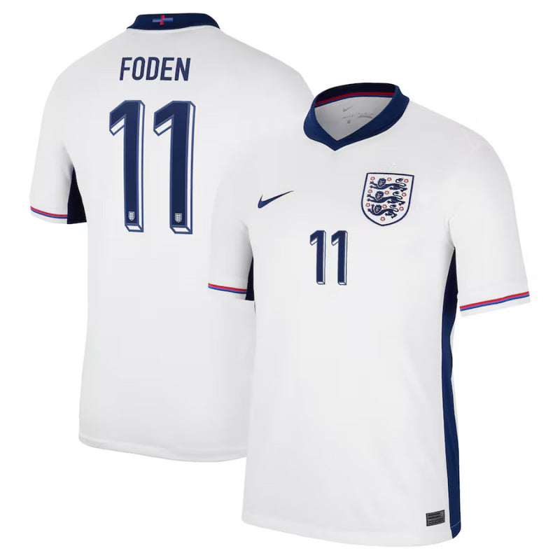 England Men's Football Shirt Nike Home Top - Foden 11