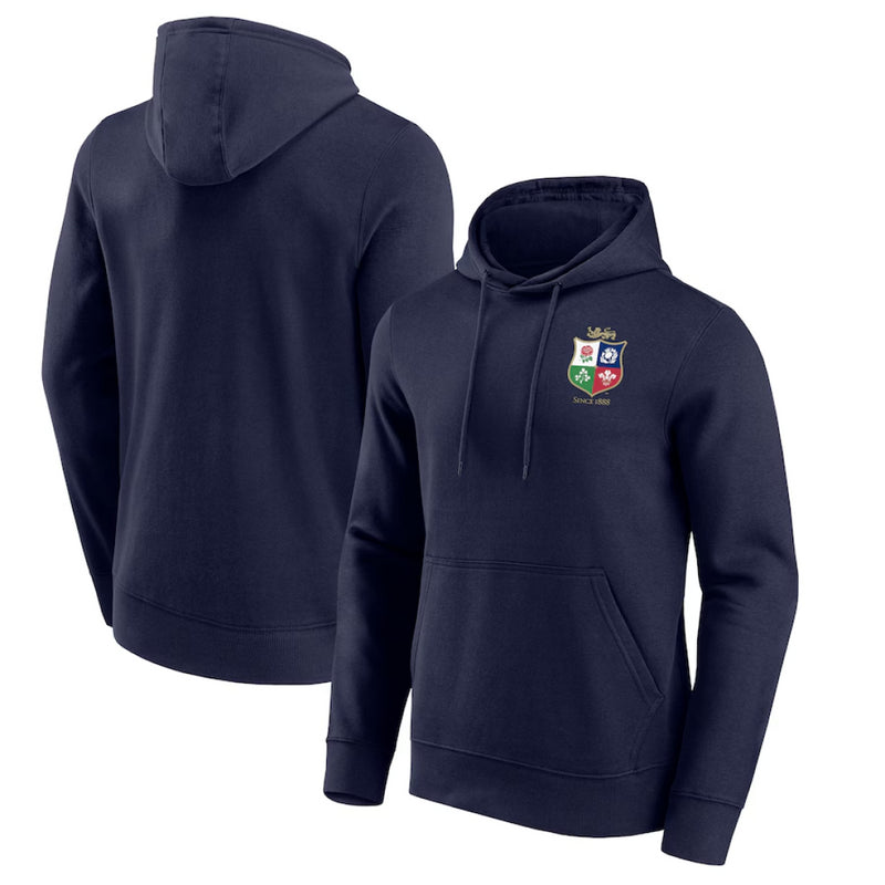 British & Irish Lions Hoodie Kid's Small Crest Graphic Rugby Top
