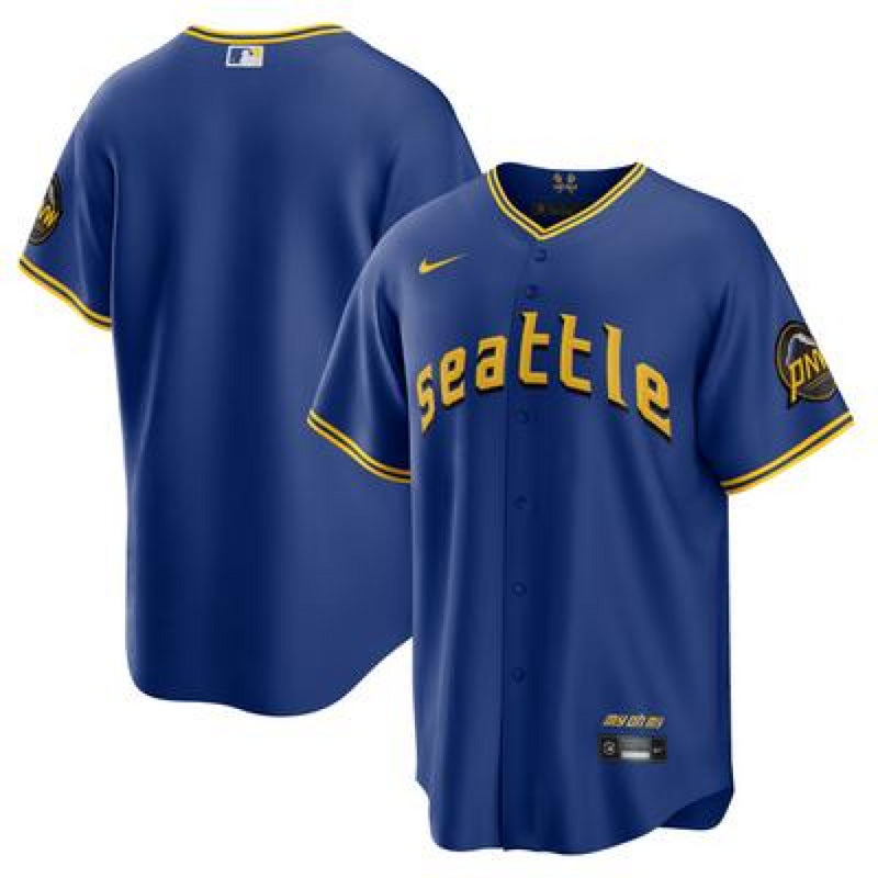 Seattle Mariners Blue Jersey Nike MLB City Connect Men's Jersey