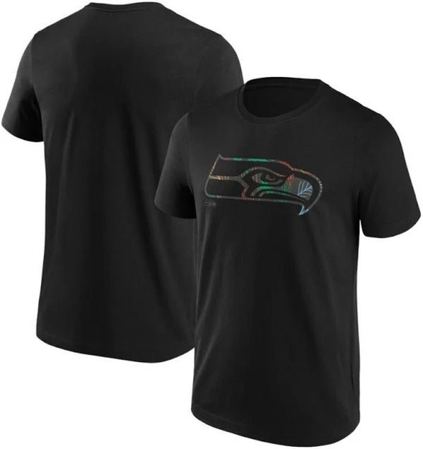 Seattle Seahawks Men's T-Shirt Summer Beach 1 Logo NFL Top