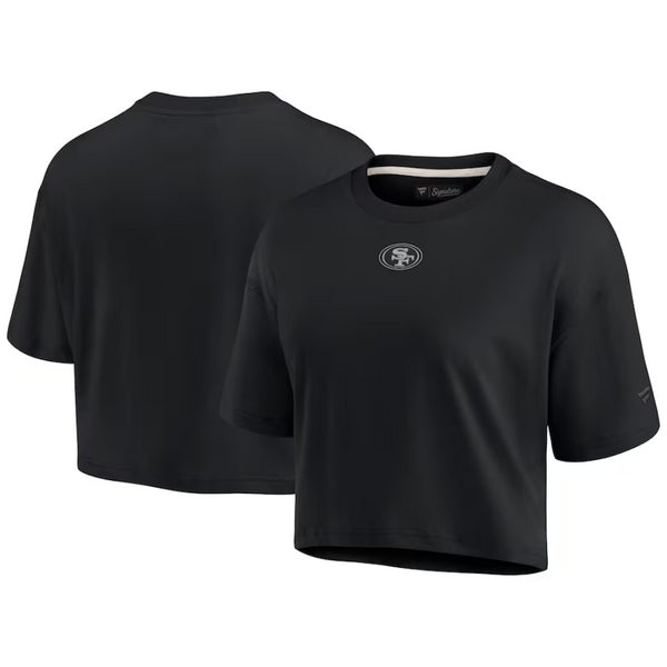San Francisco 49ers T-Shirt Women's NFL Elements Black Top