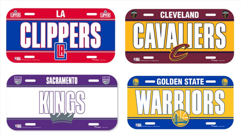 NBA License Plate Sign Basketball Fanatics Plaque