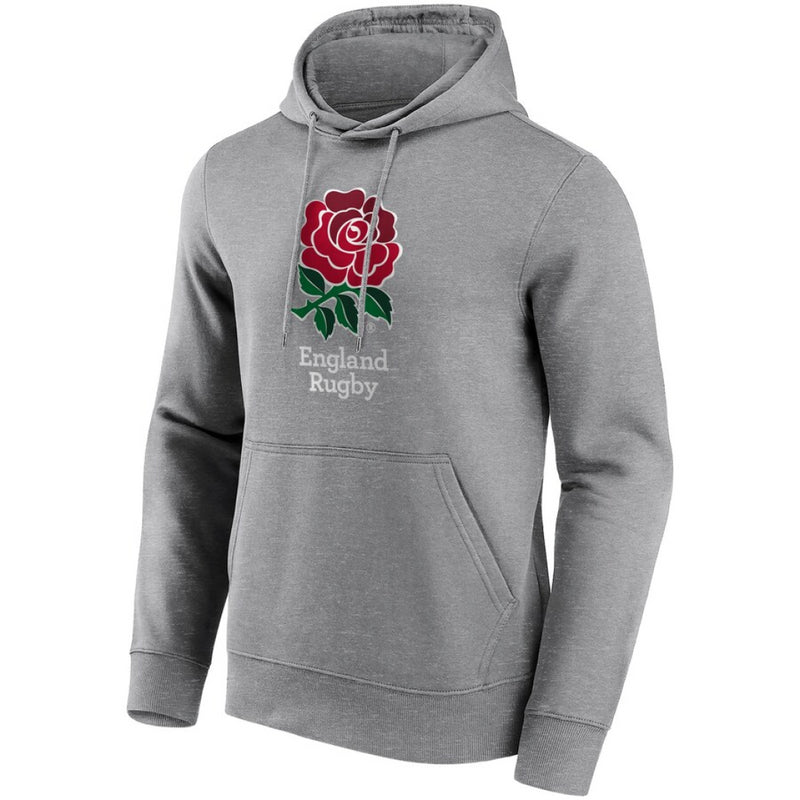 England Rugby Men's Hoodie Grey Logo Top