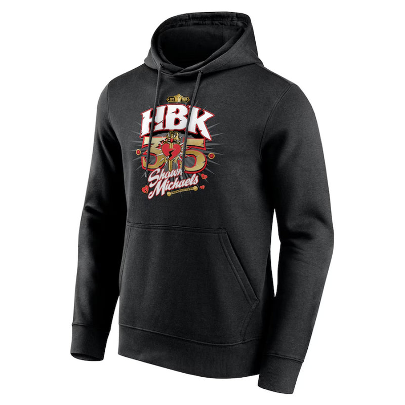 Shawn Michaels WWE Hoodie Men's Black 35th Anniversary Hoodie