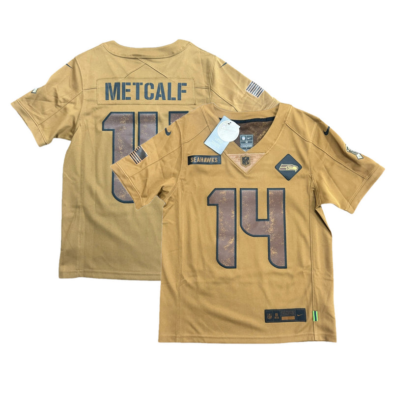 Seattle Seahawks NFL Jersey Kid's Nike S2S Top - Metcalf 14