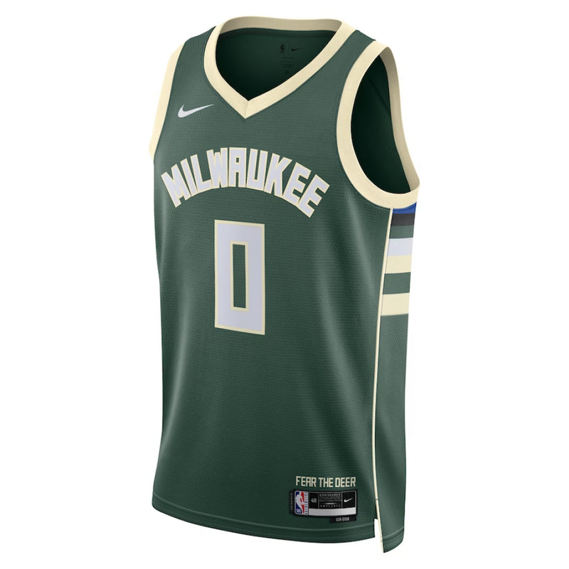 Milwaukee Bucks NBA Jersey Kid's Nike Icon Top - Lillard 0