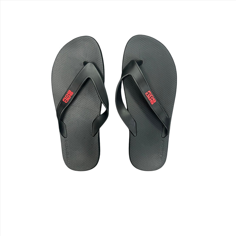 Bad Boy Flip Flops Adult MMA Black/Red Jab Sandals