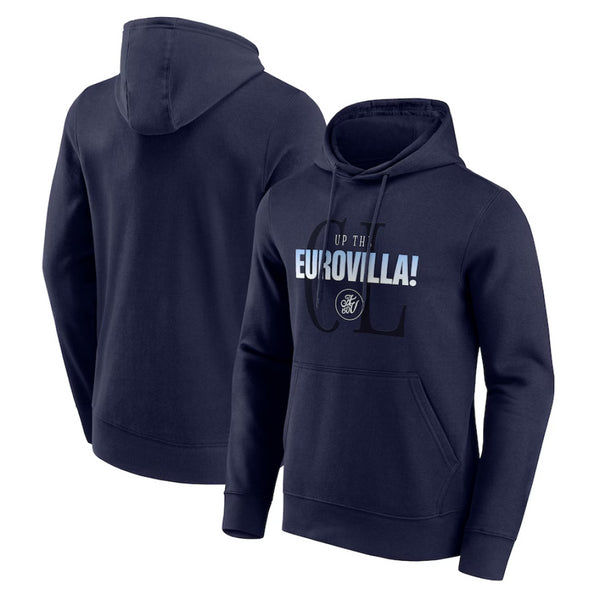Aston Villa Men's Hoodie Football Eurovilla Graphic Logo Hoodie