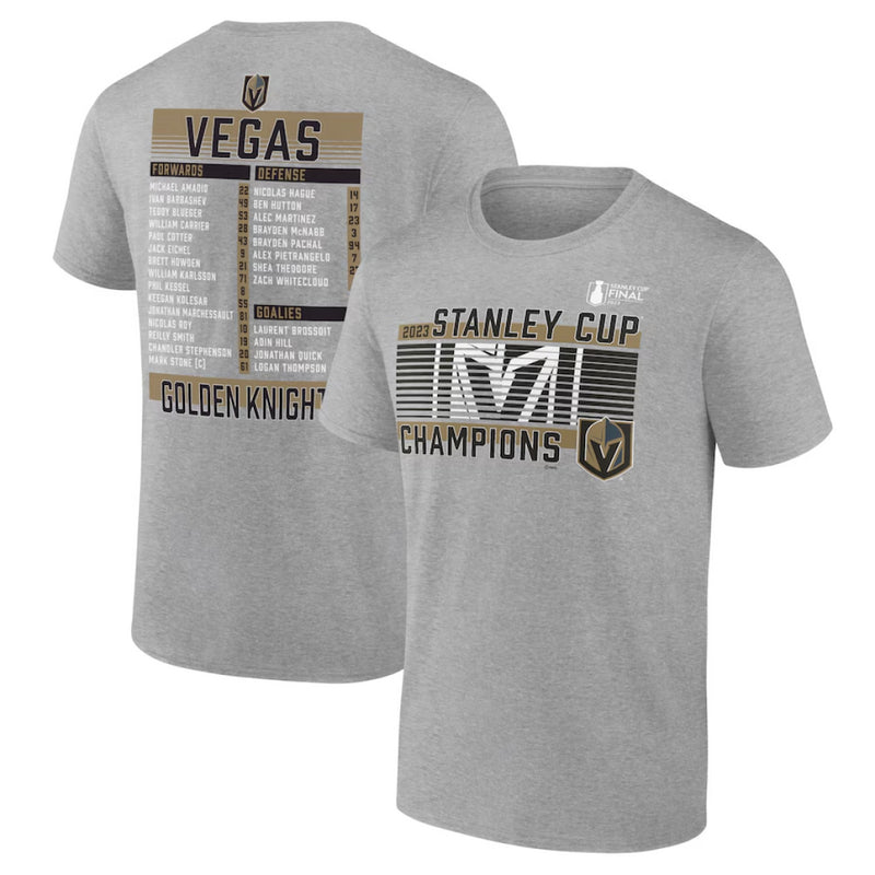 Vegas Golden Knights T-Shirt Men's NHL Champions Roster Top