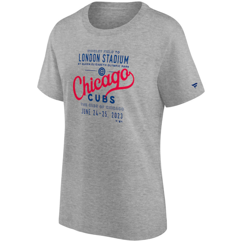 Chicago Cubs Women's T-Shirt MLB Wrigley Field To London Top
