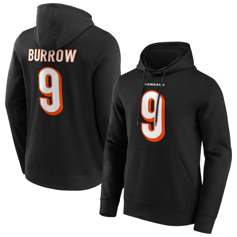 Cincinnati Bengals NFL Hoodie Men's Joe Burrow 9 Top