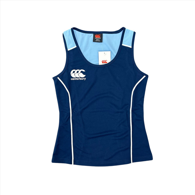 Canterbury Rugby Women's Singlet Blue Tank Top Vest