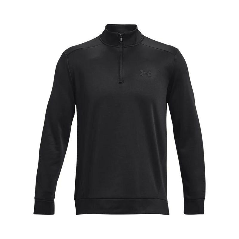 Under Armour 1/4 Zip Top Men's UA Fleece Golf Black Top