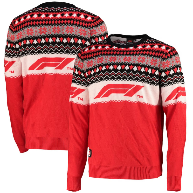 Formula 1 Christmas Jumper Men's Crew Xmas Sweatshirt