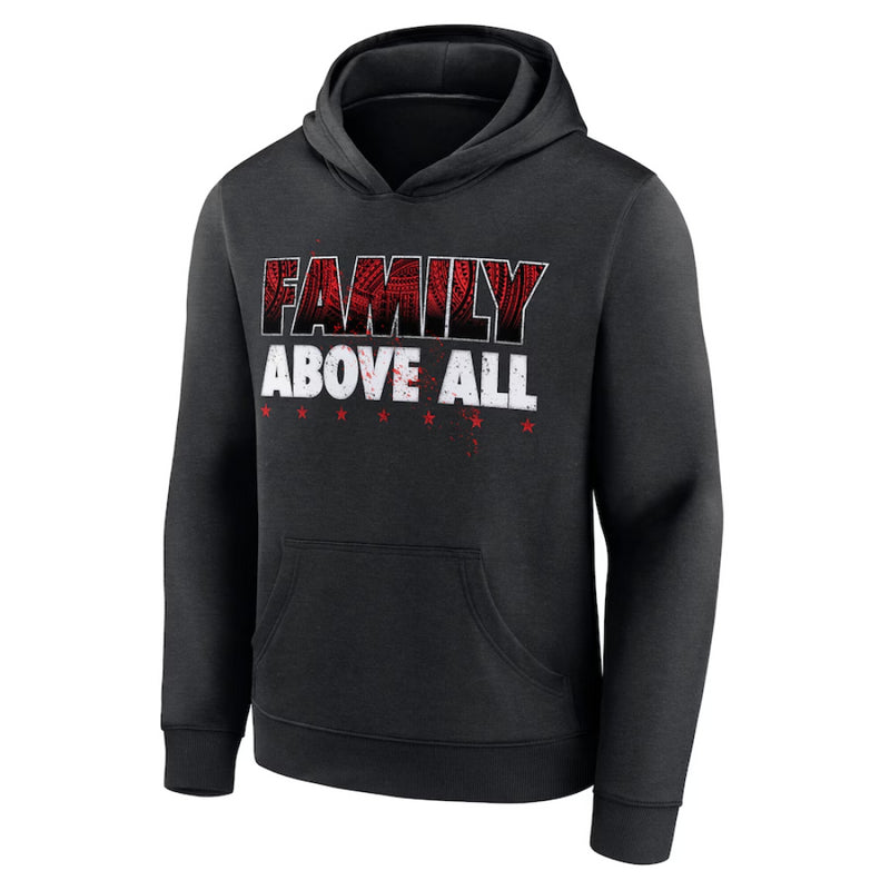 Roman Reigns Kid's Hoodie WWE Black Levels Above Hoodie