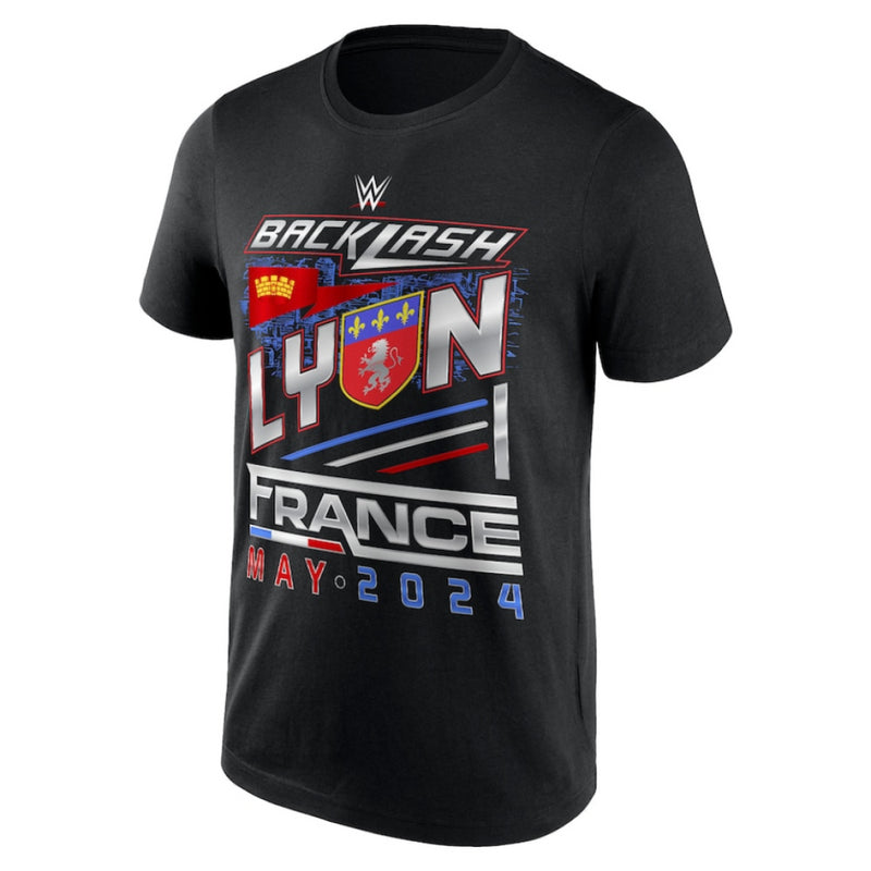 WWE Wrestling Men's T-Shirt Backlash 2024 Lyon Top