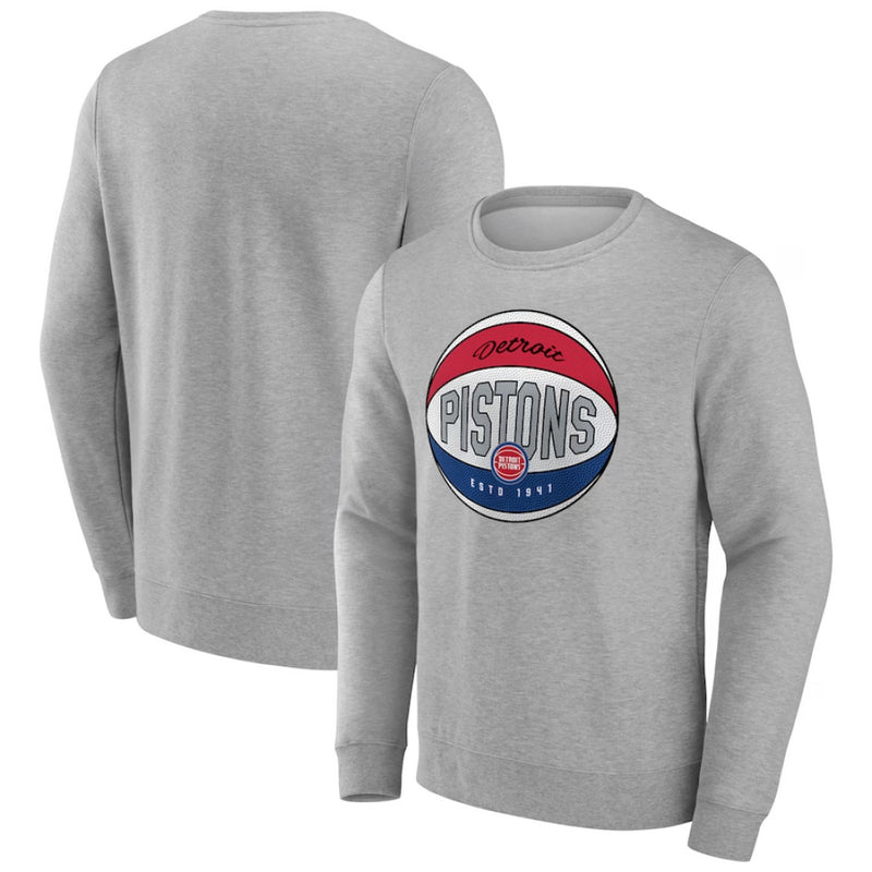 Detroit Pistons Men's Hoodie Fanatics NBA Basketball Sweatshirt Top