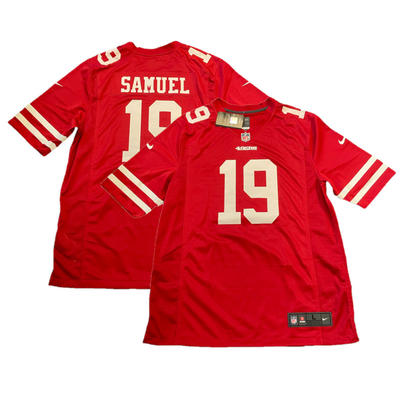 San Francisco 49ers Jersey Men's Nike NFL Home Top - Samuel 19