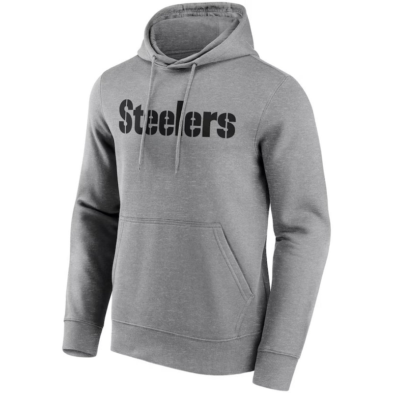 Pittsburgh Steelers Men's Hoodie NFL Neutral Colour Wordmark Hoodie