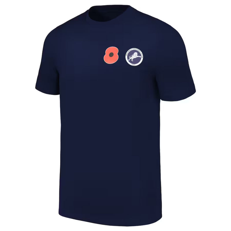 Milwall Men's Football T-Shirts British Legion Graphic Top