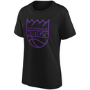 Sacramento Kings Women's T-Shirt NBA Black Top