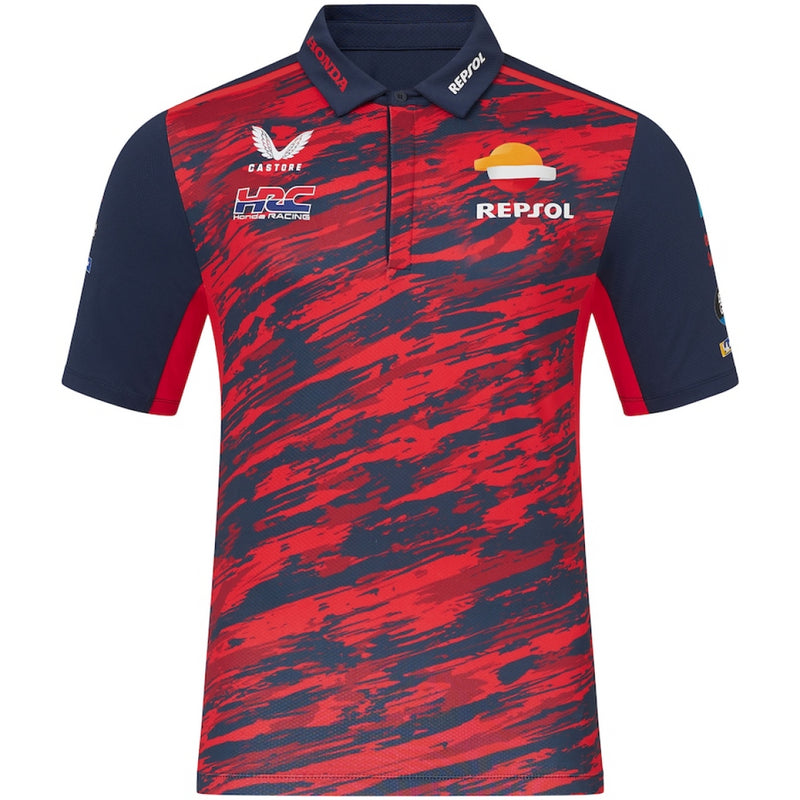 Repsol Honda Racing Polo Shirt Men's Castore Moto GP Team Rider