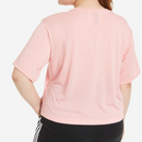 adidas Women's T-Shirt Pink Logo Top