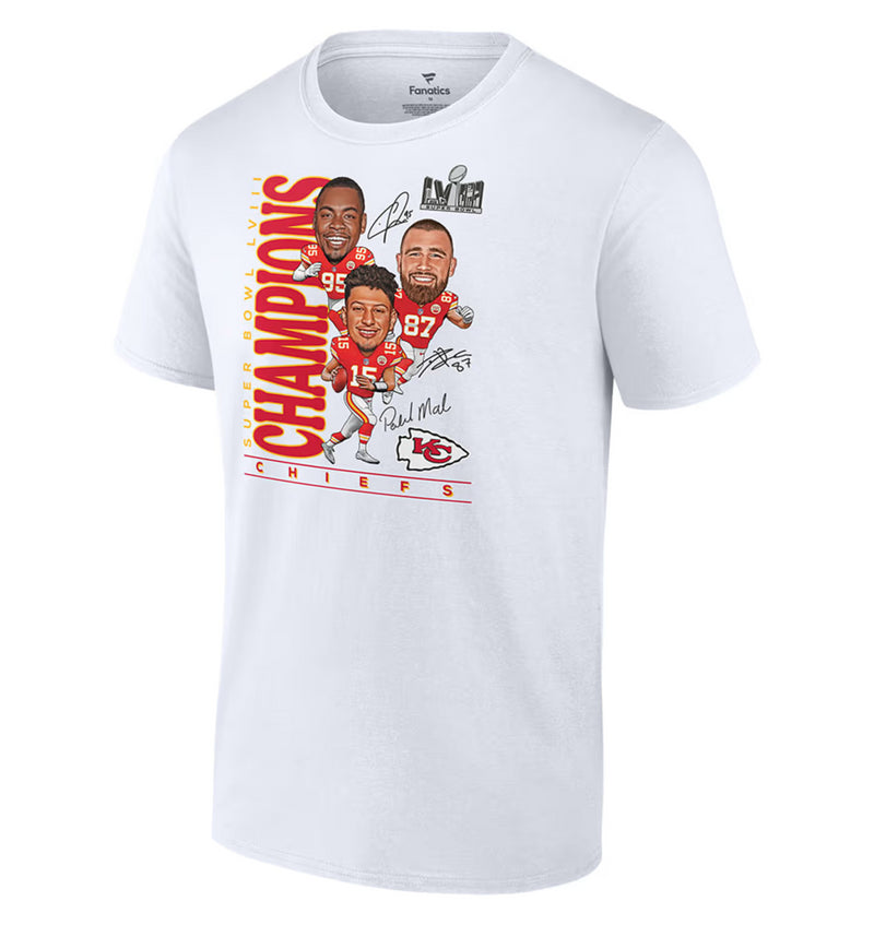 Kansas City Chiefs T-Shirt Men's NFL Trio Player Logo Top